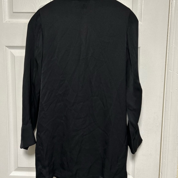 Silk Suit Jacket Black Size XS By Charlota Gandolfo - Picture 7 of 13
